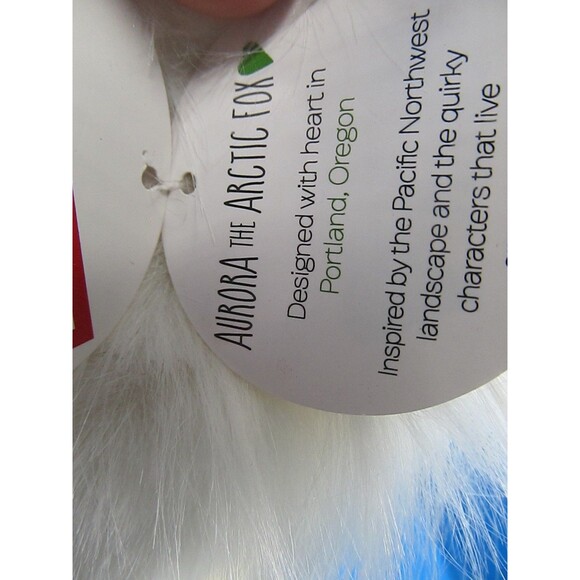 Portland Plush Aurora the Arctic Fox White Fluffy Plush 12" Realistic w/Tag - Picture 4 of 10